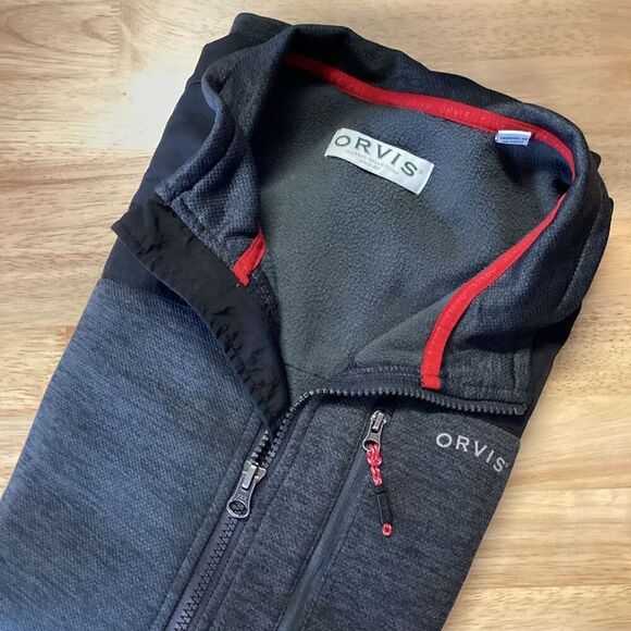 Men’s Orvis Full Zip Jacket -‎ XL - Gray - Picture 1 of 7